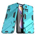 For Xiaomi Redmi Note 11 Pro / Note 11 Pro+ Punk Armor 2 in 1 PC + TPU Shockproof Phone Case with Invisible Holder(Blue)