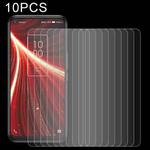 10 PCS 0.26mm 9H 2.5D Tempered Glass Film For TCL 10 5G UW