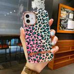 Electroplated IMD TPU Phone Case For iPhone 13 Pro(Gradient Leopard)