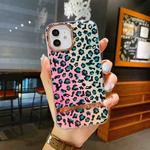 Electroplated IMD TPU Phone Case For iPhone 12 / 12 Pro(Gradient Leopard)