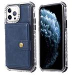 For iPhone 11 Wallet Card Shockproof Phone Case (Blue)