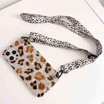 Shell Leopard Texture Phone Case with Lanyard For iPhone 11 Pro(Beige White)