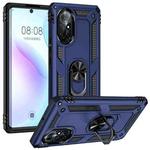 For Huawei nova 8 Shockproof TPU + PC Phone Case with 360 Degree Rotating Holder(Blue)