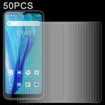 50 PCS 0.26mm 9H 2.5D Tempered Glass Film For Oukitel C23 Pro