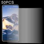 50 PCS 0.26mm 9H 2.5D Tempered Glass Film For Nokia 8 V 5G UW