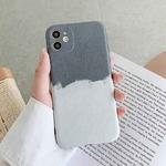 For iPhone 13 mini Natural Landscape Pattern IMD Workmanship TPU Phone Case (Grey White Wall)