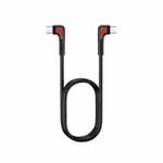 REMAX RC-181t  RC-181t 65W Type-C / USB-C toType-C / USB-C Elbow Head Design Fast Charging Data Cable, Length: 1m(Black)