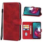 Leather Phone Case For Motorola Moto G30 / G20 / G10 4G(Red)