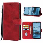 Leather Phone Case For Nokia C20 Plus(Red)
