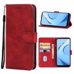 Leather Phone Case For Oukitel C21 Pro(Red)