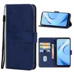 Leather Phone Case For Oukitel C21 Pro(Blue)