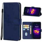 Leather Phone Case For Ulefone Armor 11T 5G / 11 5G(Blue)