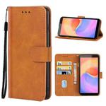 Leather Phone Case For ZTE Blade A31 Plus(Brown)