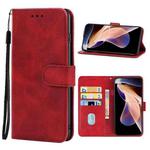 Leather Phone Case For Xiaomi Redmi Note 11 Pro / Note 11 Pro+ 5G(Red)