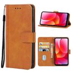 Leather Phone Case For Motorola Moto G Power 2022(Brown)