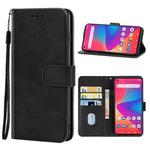 Leather Phone Case For BLU G91(Black)