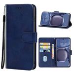 For Huawei P50 Pro Leather Phone Case(Blue)