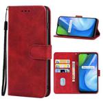 For OPPO Realme V3 / Realme Q2i Leather Phone Case(Red)