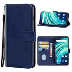 Leather Phone Case For UMIDIGI A9 Pro / A9 Pro 2021 (Blue)