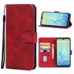 Leather Phone Case For Wiko Power U10 / U20(Red)