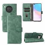 For Huawei nova 8i / Honor 50 Lite Skin Feel Magnetic Buckle Calf Texture PU Phone Case(Green)