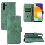 For Samsung Galaxy A13 5G Skin Feel Magnetic Buckle Calf Texture PU Phone Case(Green)