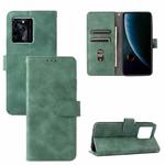 For ZTE Blade V30 Skin Feel Magnetic Buckle Calf Texture PU Phone Case(Green)