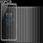 50 PCS 0.26mm 9H 2.5D Tempered Glass Film For Sony Xperia XA4