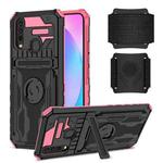 For vivo Y17 Armor Wristband Phone Case(Pink)