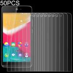 50 PCS 0.26mm 9H 2.5D Tempered Glass Film For Wiko Rainbow Jam 4G