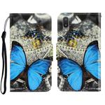 For Samsung Galaxy A02 3D Colored Drawing Horizontal Flip Leather Phone Case with Holder & Card Slots & Wallet(A Butterfly)