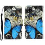 For Samsung Galaxy A12 3D Colored Drawing Horizontal Flip Leather Phone Case with Holder & Card Slots & Wallet(A Butterfly)