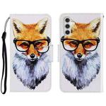 For Samsung Galaxy A13 5G 3D Colored Drawing Horizontal Flip Leather Phone Case with Holder & Card Slots & Wallet(Fox)