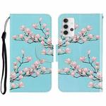 For Samsung Galaxy A32 4G 3D Colored Drawing Horizontal Flip Leather Phone Case with Holder & Card Slots & Wallet(Magnolia)