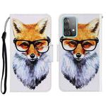 For Samsung Galaxy A52 3D Colored Drawing Horizontal Flip Leather Phone Case with Holder & Card Slots & Wallet(Fox)