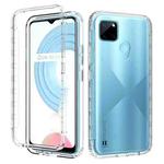 For OPPO Realme C21Y Shockproof High Transparency Two-color Gradual Change PC+TPU Candy Colors Phone Protective Case(White)