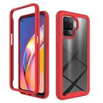 For OPPO A94 Starry Sky Solid Color Series Shockproof PC + TPU Phone Case(Red)