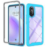 For Huawei nova 8 Starry Sky Solid Color Series Shockproof PC + TPU Phone Case(Light Blue)
