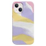 For iPhone 13 Colorful Liquid Silicone Phone Case(Pink)
