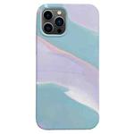 For iPhone 13 Pro Max Colorful Liquid Silicone Phone Case (Purple)