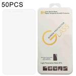 50 PCS 0.26mm 9H 2.5D Tempered Glass Film For LG X4+