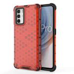 For OPPO K9 Pro 5G Shockproof Honeycomb PC + TPU Phone Case(Red)