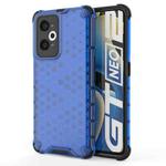 For OPPO Realme GT Neo2 5G Shockproof Honeycomb PC + TPU Phone Case(Blue)