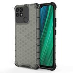 For OPPO Realme Narzo 50A Shockproof Honeycomb PC + TPU Phone Case(Black)