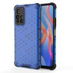 For Xiaomi Redmi Note 11 5G Shockproof Honeycomb PC + TPU Phone Case(Blue)