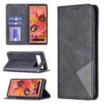 For Google Pixel 6 Prismatic Invisible Magnetic Horizontal Flip Phone Leather Case with Holder & Card Slots & Photo Frame(Black)