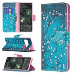 For Google Pixel 6 Pro Colored Drawing Pattern Horizontal Flip Phone Leather Case with Holder & Card Slots & Wallet(Plum Blossom)