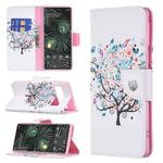 For Google Pixel 6 Pro Colored Drawing Pattern Horizontal Flip Phone Leather Case with Holder & Card Slots & Wallet(Tree)