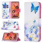 For Google Pixel 6 Colored Drawing Pattern Horizontal Flip Phone Leather Case with Holder & Card Slots & Wallet(Butterfly Love)