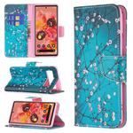 For Google Pixel 6 Colored Drawing Pattern Horizontal Flip Phone Leather Case with Holder & Card Slots & Wallet(Plum Blossom)